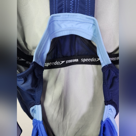 Speedo Quantom Fusion Splice Hyper Blue One Piece Swimwear Size 6 - Picture 8 of 12